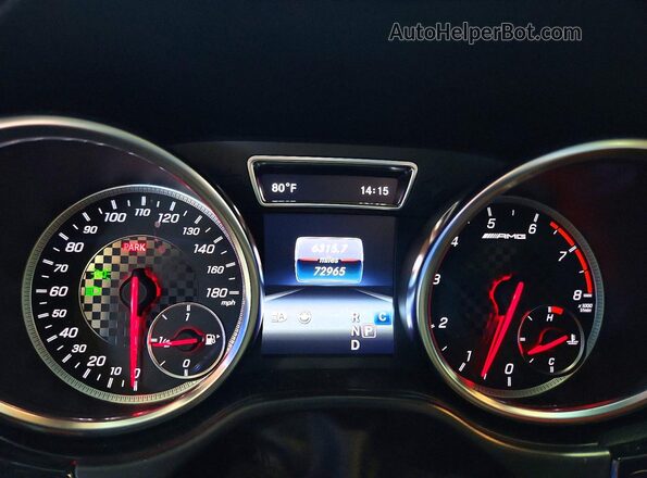 4JGED6EB5KA149679 2019 MERCEDES-BENZ GLE White Widok zestawu wskaźników