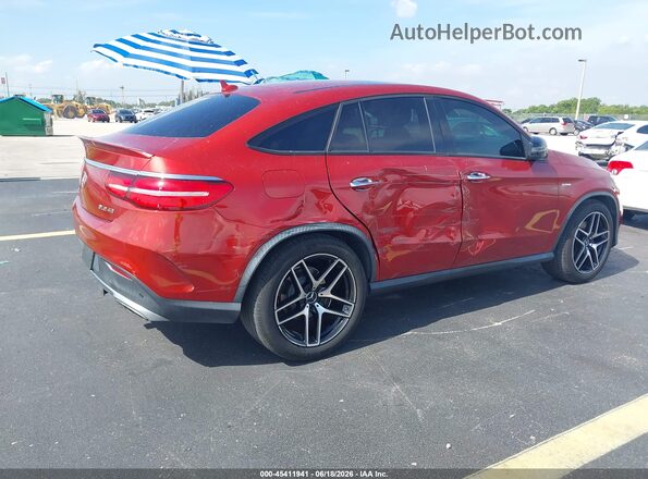 4JGED6EBXJA091518 2018 MERCEDES-BENZ AMG GLE 43 COUPE Red Trasero derecho