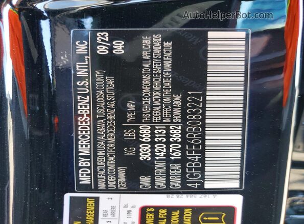 4JGFB4FE6RB083221 2024 MERCEDES-BENZ GLE Black VIN sticker view