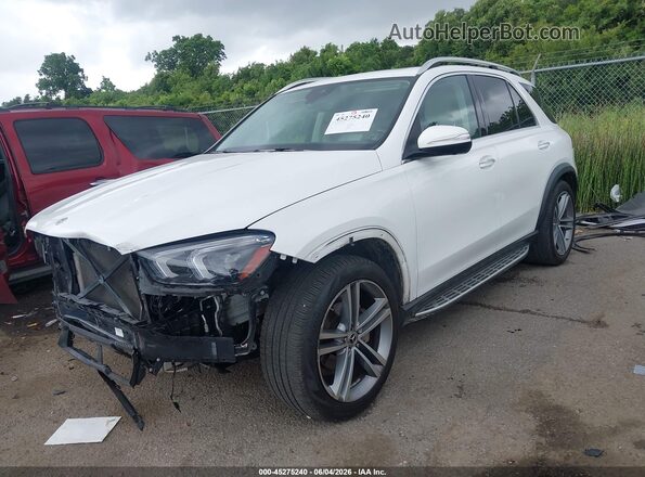 4JGFB4JB0MA548619 2021 MERCEDES-BENZ GLE 350 White Առջևի ձախ երեք քառորդ տեսարան