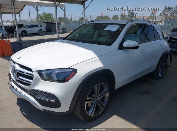 4JGFB4JB0NA745856 2022 MERCEDES-BENZ GLE 350 White წინა მარცხენა ხედი სამი მეოთხედიდან