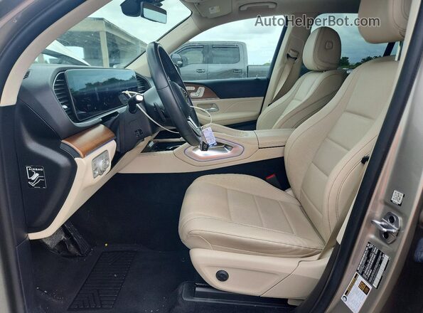 4JGFB4JB5MA546218 2021 MERCEDES-BENZ GLE Beige Вид салону спереду