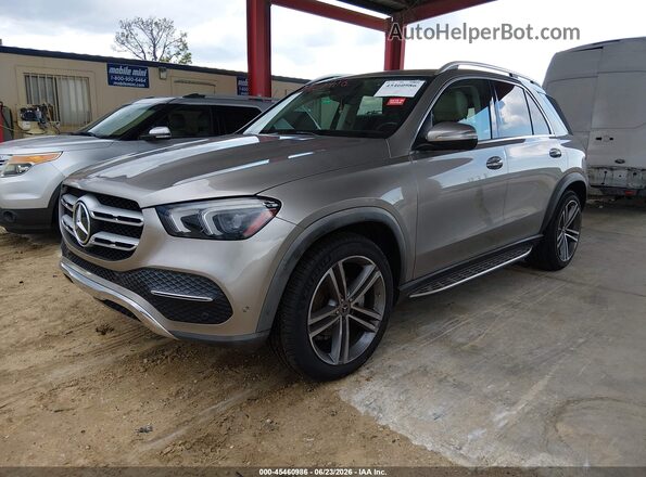 4JGFB4JBXMA496917 2021 MERCEDES-BENZ GLE 350 Champagne Առջևի ձախ երեք քառորդ տեսարան