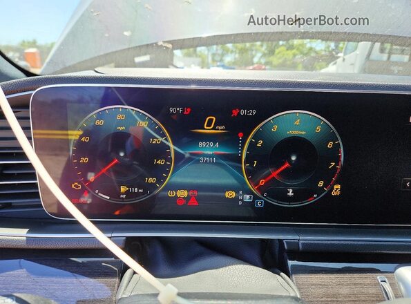 4JGFB4JE2LA200331 2020 MERCEDES-BENZ GLE Black Instrument cluster view