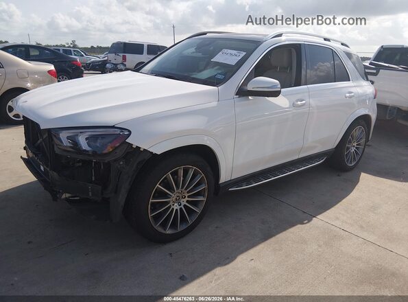4JGFB4JE2MA457667 2021 MERCEDES-BENZ GLE 350 White Առջևի ձախ երեք քառորդ տեսարան