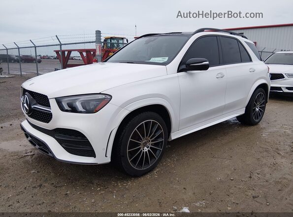 4JGFB4KB0MA449152 2021 MERCEDES-BENZ GLE 350 White Առջևի ձախ երեք քառորդ տեսարան