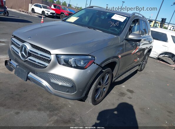 4JGFB4KB1MA466624 2021 MERCEDES-BENZ GLE 350 Gray წინა მარცხენა ხედი სამი მეოთხედიდან