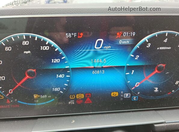 4JGFB4KB1NA607435 2022 MERCEDES-BENZ GLE White Instrument cluster view