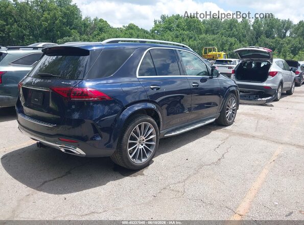 4JGFB4KB1NA643643 2022 MERCEDES-BENZ GLE 350 Синий Задняя правая четверть