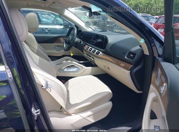 4JGFB4KB1NA643643 2022 MERCEDES-BENZ GLE 350 Синий Вид салона спереди
