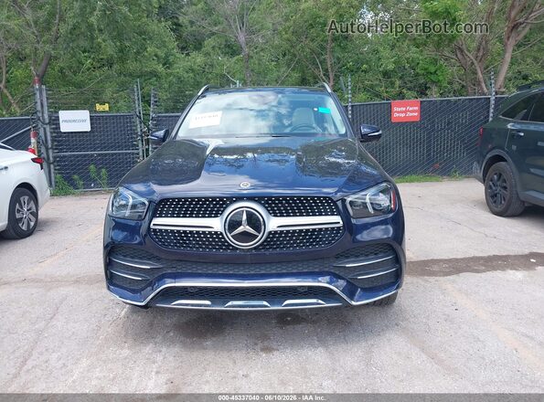4JGFB4KB1NA643643 2022 MERCEDES-BENZ GLE 350 Синий Вид щитка приборов