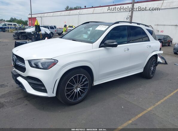4JGFB4KB2NA750622 2022 MERCEDES-BENZ GLE 350 White წინა მარცხენა ხედი სამი მეოთხედიდან