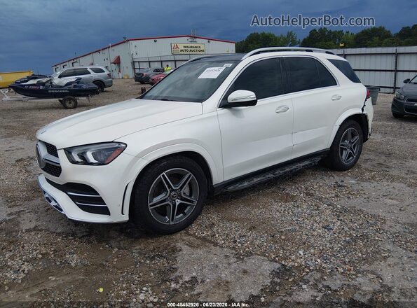 4JGFB4KB4MA416977 2021 MERCEDES-BENZ GLE 350 White წინა მარცხენა ხედი სამი მეოთხედიდან