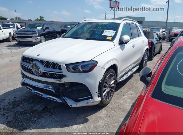 4JGFB4KB7MA577212 2021 MERCEDES-BENZ GLE 350 White Առջևի ձախ երեք քառորդ տեսարան