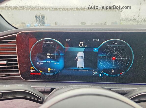 4JGFB4KB8MA523031 2021 MERCEDES-BENZ GLE Черный Вид щитка приборов