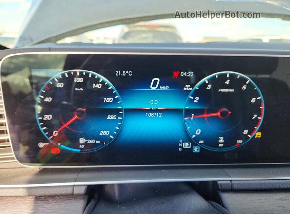 4JGFB4KB8NA595316 2022 MERCEDES-BENZ GLE Черный Вид щитка приборов