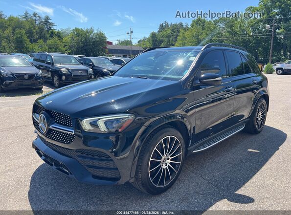 4JGFB4KB9MA448923 2021 MERCEDES-BENZ GLE 350 Черный Передняя левая четверть