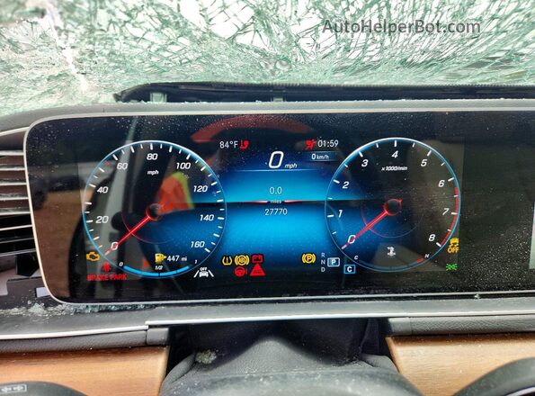 4JGFB4KB9MA493845 2021 MERCEDES-BENZ GLE Белый Вид щитка приборов