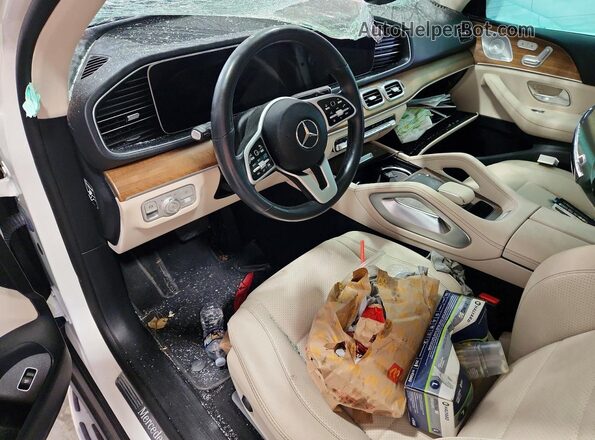 4JGFB4KBXMA384603 2021 MERCEDES-BENZ GLE Белый Вид панели приборов