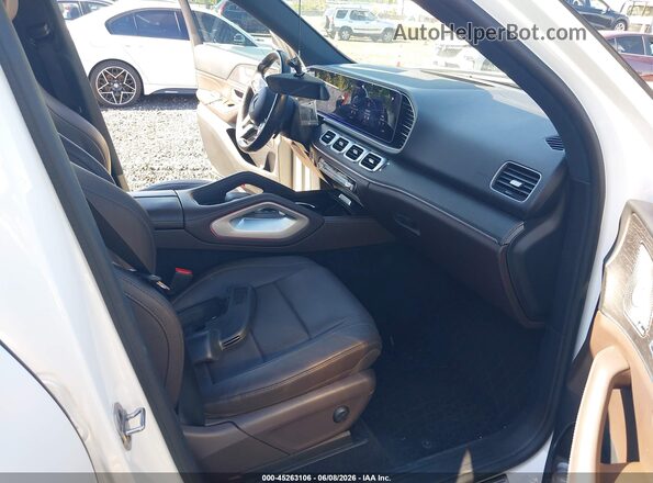 4JGFB4KEXNA689949 2022 MERCEDES-BENZ GLE 350 White Widok wnętrza z przodu