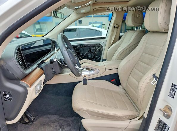4JGFB5KB0LA184365 2020 MERCEDES-BENZ GLE White Widok wnętrza z przodu