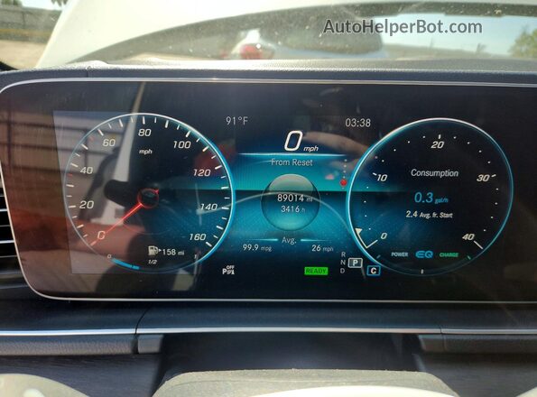 4JGFB5KB1LA021045 2020 MERCEDES-BENZ GLE White Vista del cuadro de instrumentos
