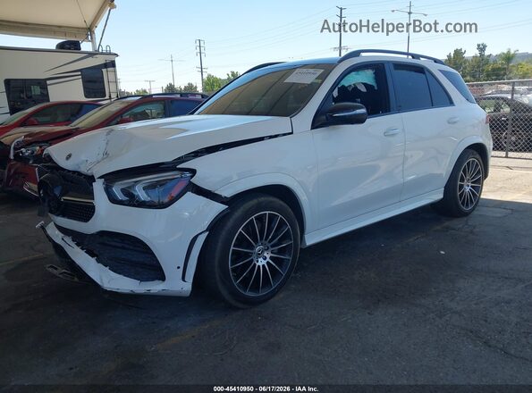 4JGFB5KB8MA554544 2021 MERCEDES-BENZ GLE 450 White Առջևի ձախ երեք քառորդ տեսարան