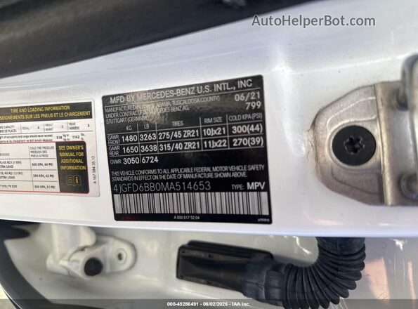 4JGFD6BB0MA514653 2021 MERCEDES-BENZ AMG GLE 53 COUPE White Vista del compartimento del motor