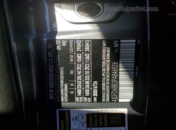 4JGFD6BB3PA846526 2023 MERCEDES-BENZ GLE Gray 