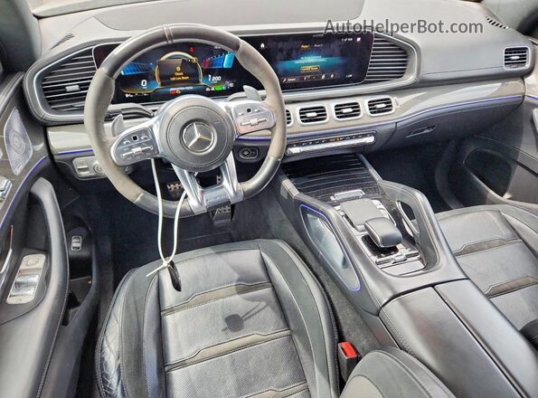 4JGFD6BB4MA322992 2021 MERCEDES-BENZ GLE Blue Առջևի վահանակի տեսք