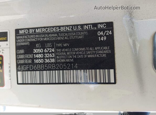 4JGFD6BB5RB205214 2024 MERCEDES-BENZ AMG GLE 53 COUPE White Engine compartment view