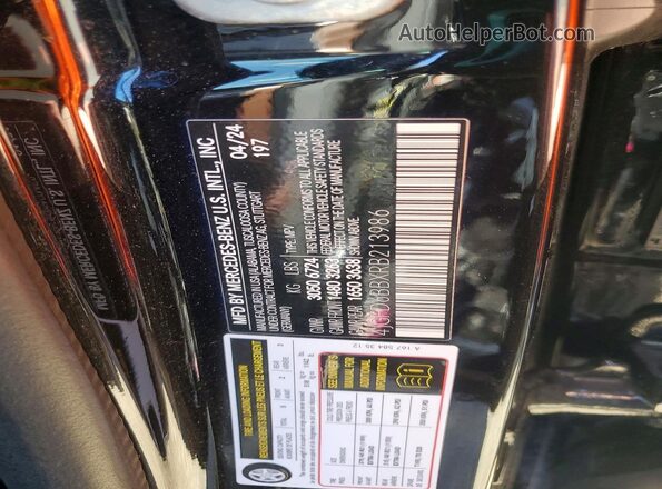 4JGFD6BBXRB213986 2024 MERCEDES-BENZ GLE Черный Вид наклейки с VIN-кодом