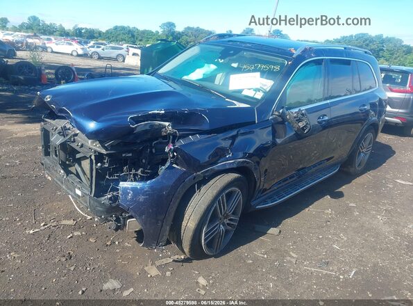 4JGFF5KE3LA186299 2020 MERCEDES-BENZ GLS 450 Синий Передняя левая четверть