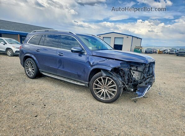 4JGFF5KE8SB494674 2025 MERCEDES-BENZ GLS Синий Передняя правая четверть