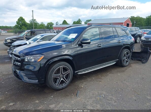 4JGFF5KEXNA789933 2022 MERCEDES-BENZ GLS 450 Black წინა მარცხენა ხედი სამი მეოთხედიდან