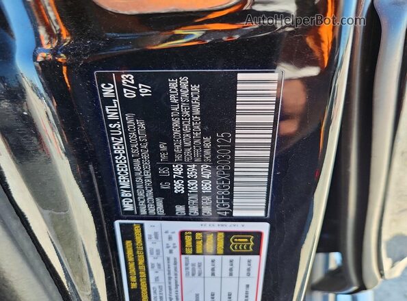 4JGFF8GEXPB030125 2023 MERCEDES-BENZ GLS Black VIN sticker view