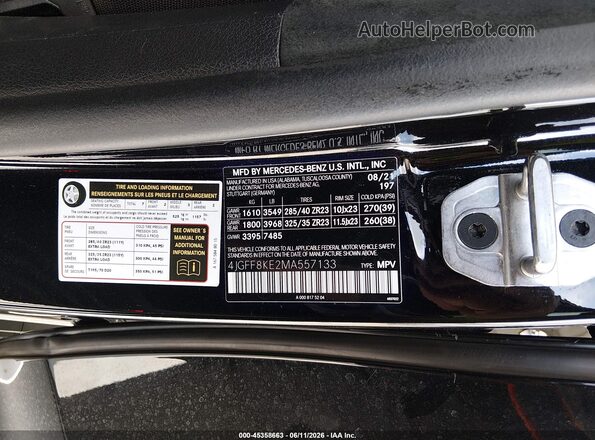 4JGFF8KE2MA557133 2021 MERCEDES-BENZ AMG GLS 63 Black Engine compartment view