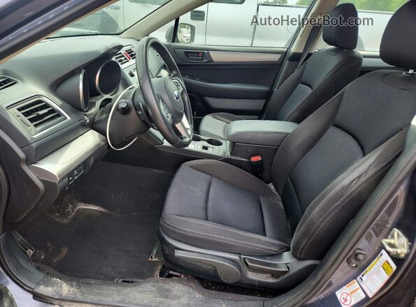 4S3BNAA61G3057626 2016 SUBARU LEGACY Charcoal Вид салону спереду