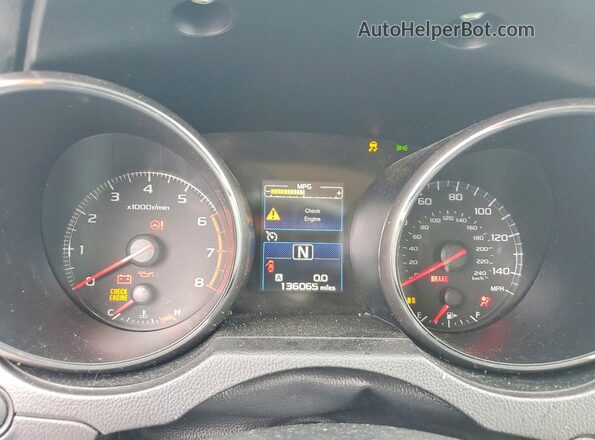 4S3BNAB64H3004354 2017 SUBARU LEGACY White Widok zestawu wskaźników
