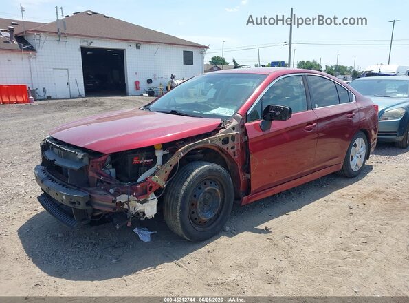 4S3BNAB68K3003327 2019 SUBARU LEGACY Red წინა მარცხენა ხედი სამი მეოთხედიდან