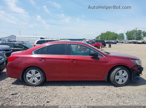 4S3BNAB68K3003327 2019 SUBARU LEGACY Red სალონის 360-გრადუსიანი ხედი