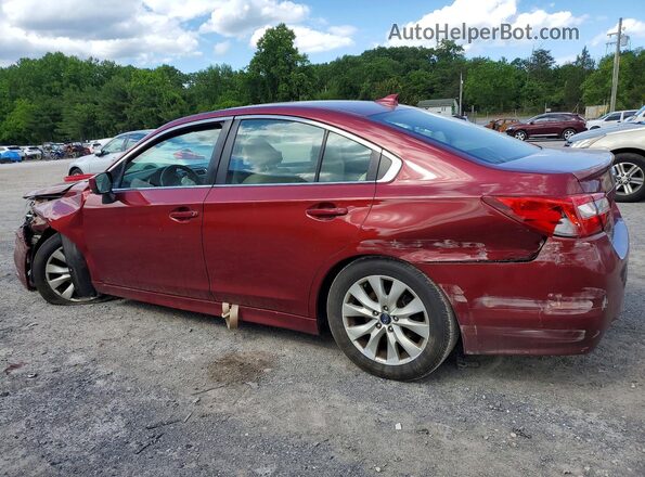 4S3BNAC63H3010256 2017 SUBARU LEGACY Бордовый Задняя левая четверть