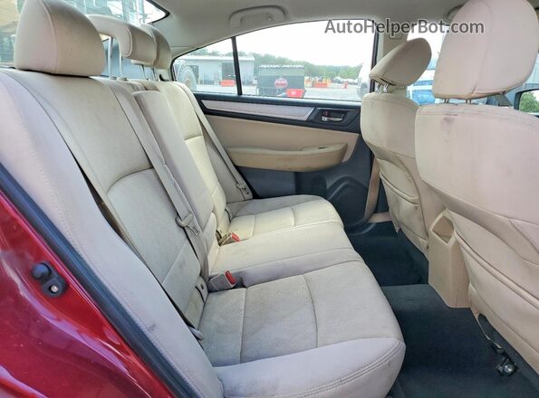 4S3BNAC63H3010256 2017 SUBARU LEGACY Бордовый Вид задних сидений
