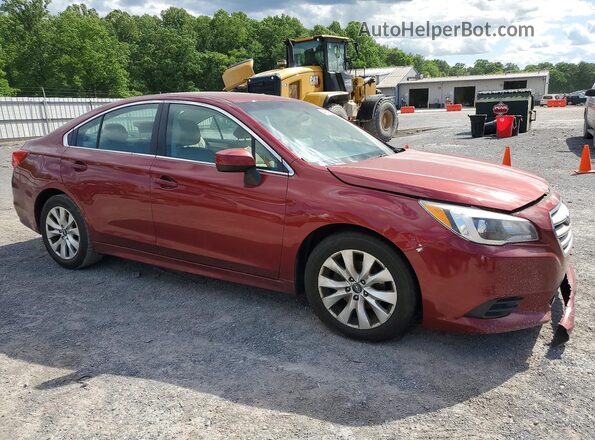 4S3BNAC63H3010256 2017 SUBARU LEGACY Бордовый Передняя правая четверть