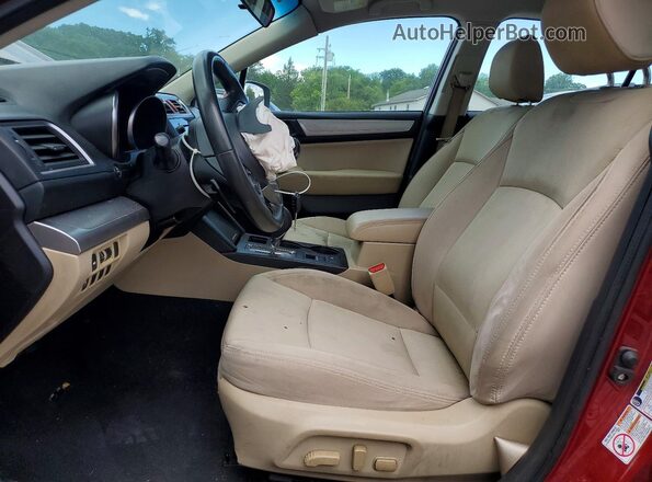 4S3BNAC63H3010256 2017 SUBARU LEGACY Бордовый Вид салона спереди