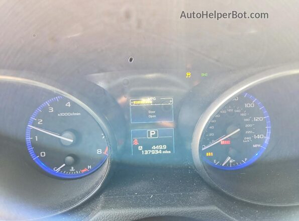4S3BNAC65H3042304 2017 SUBARU LEGACY Gray Սարքավորումների վահանակի տեսք