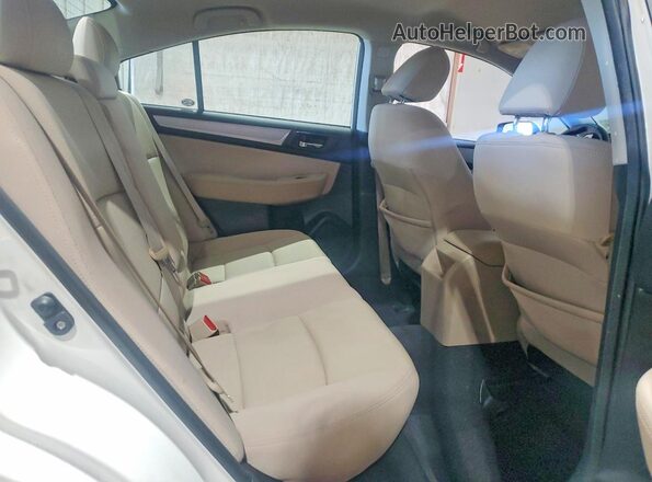 4S3BNAC66H3021851 2017 SUBARU LEGACY White Rear seats view