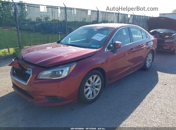 4S3BNAC68H3033810 2017 SUBARU LEGACY Red Front left