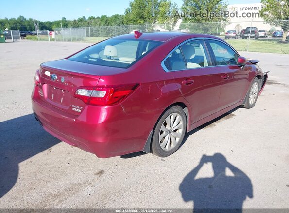 4S3BNAC68H3033810 2017 SUBARU LEGACY Red Rear right