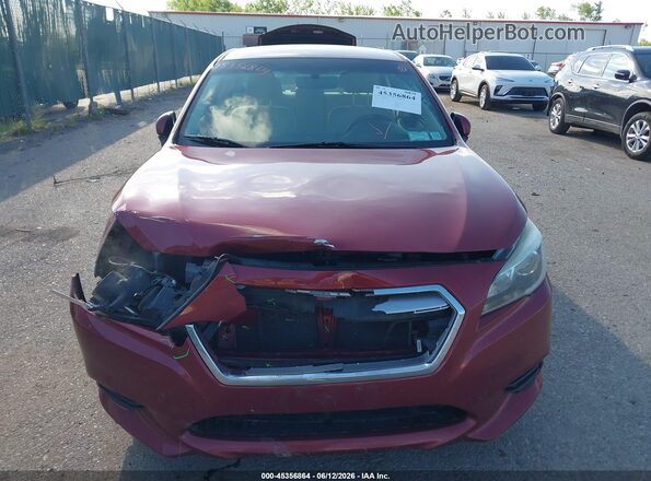 4S3BNAC68H3033810 2017 SUBARU LEGACY Red Instrument cluster view